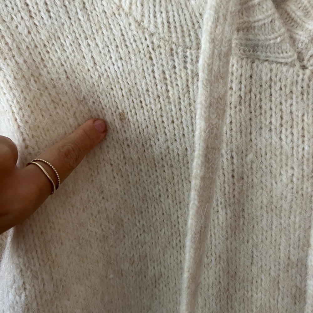 Zara Hooded Knit Cropped Sweater XS/S - Picture 3 of 7